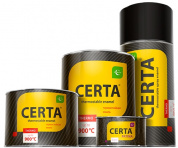 Эмаль термостойкая антикорозийная "CERTA" до 700°С графит  (0,4 кг)