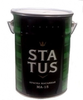 "STATUS" МА-15 салатная 1,8 кг — лакокрасочный материал, Азбука Красок