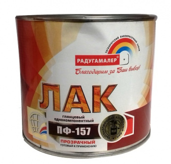 "Радуга" ПФ-157 для наруж.работ 1,9л. лак — лакокрасочный материал, Азбука Красок