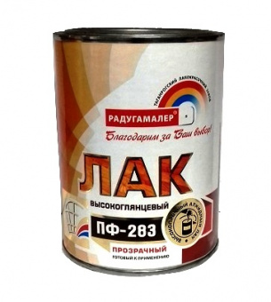 "Радуга" ПФ-283 0,9 кг мебельный лак — лакокрасочный материал, Азбука Красок