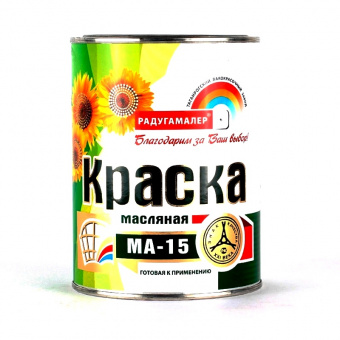 "Радуга" МА-15 парижская зелень 0,9 кг — лакокрасочный материал, Азбука Красок