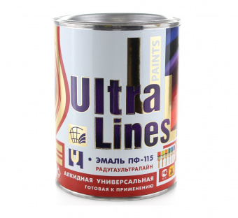 "Ultra Lines" Серая ПФ-115 0,8 кг. — лакокрасочный материал, Азбука Красок